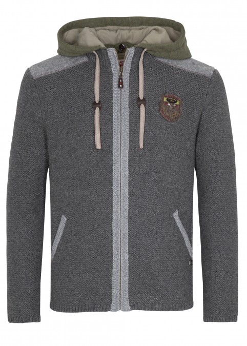 Strickjacke Dakar Grau Moos