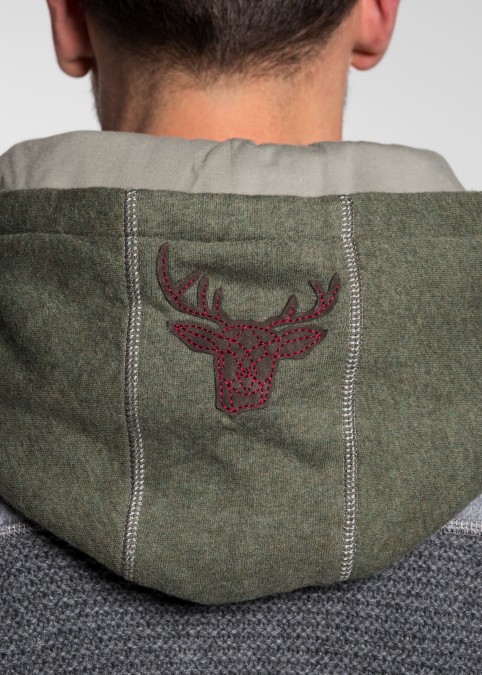 Strickjacke Dakar Grau Moos