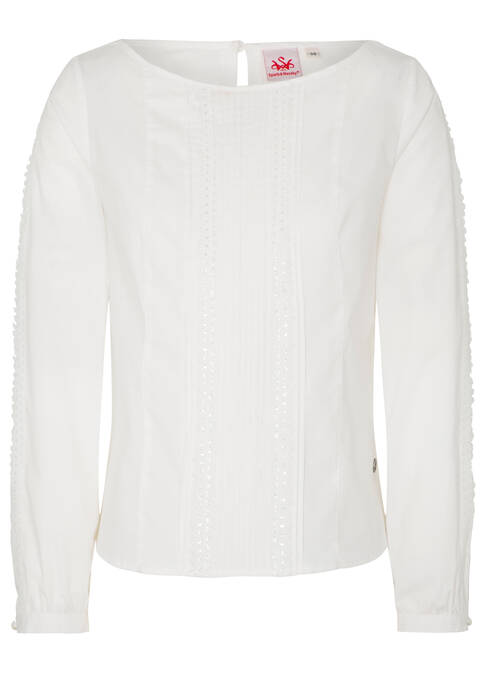 Trachtenbluse Wendelina Creme