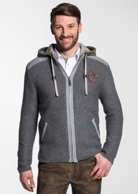 Strickjacke Dakar Grau Moos