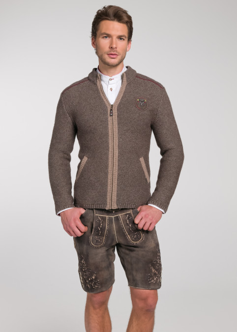 Strickjacke Dakar Beige-Braun
