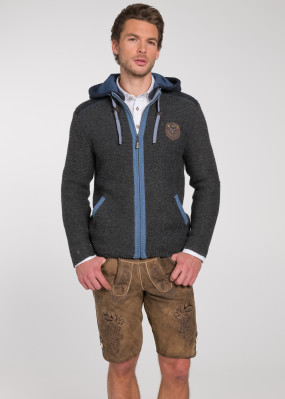 Strickjacke Dakar Grau Blau