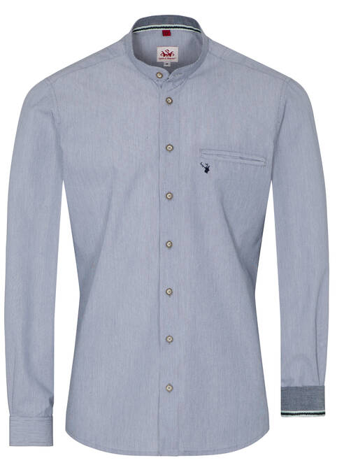 Trachtenhemd Woods Dunkelblau