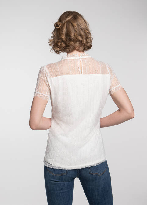 Trachtenbluse Nelly Offweiss