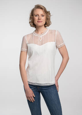 Trachtenbluse Nelly Offweiss