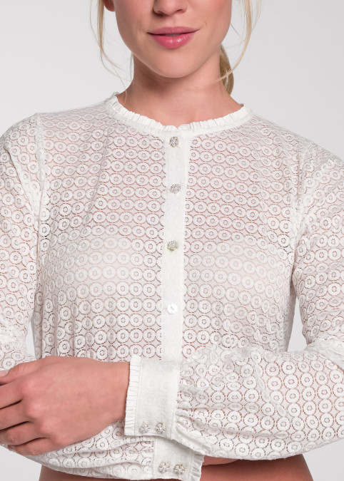 Dirndlbluse Tabora Offweiss