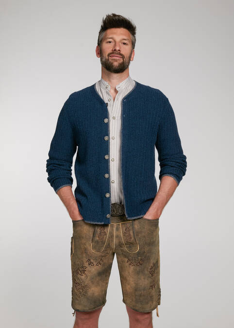 Strickjacke Plauen Blau