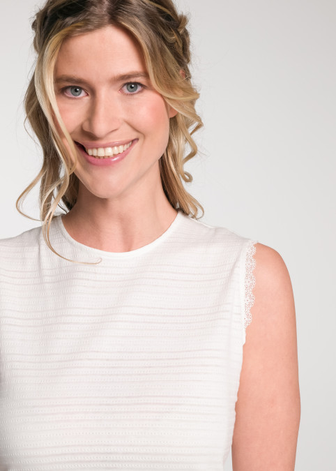 Trachtenbluse Tira Offweiss