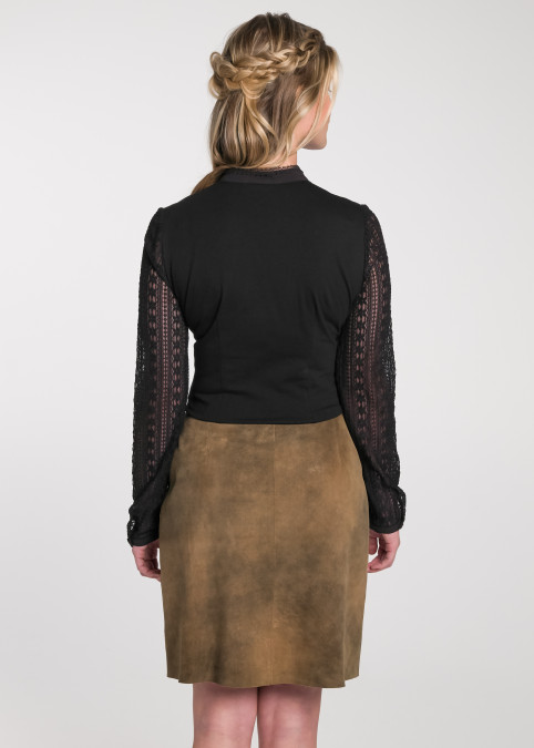 Trachtenbluse Trudl Schwarz