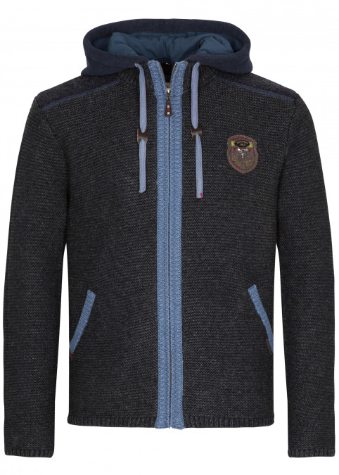 Strickjacke Dakar Grau Blau