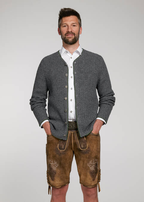 Strickjacke Plauen Grau