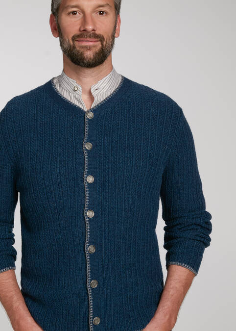 Strickjacke Plauen Blau